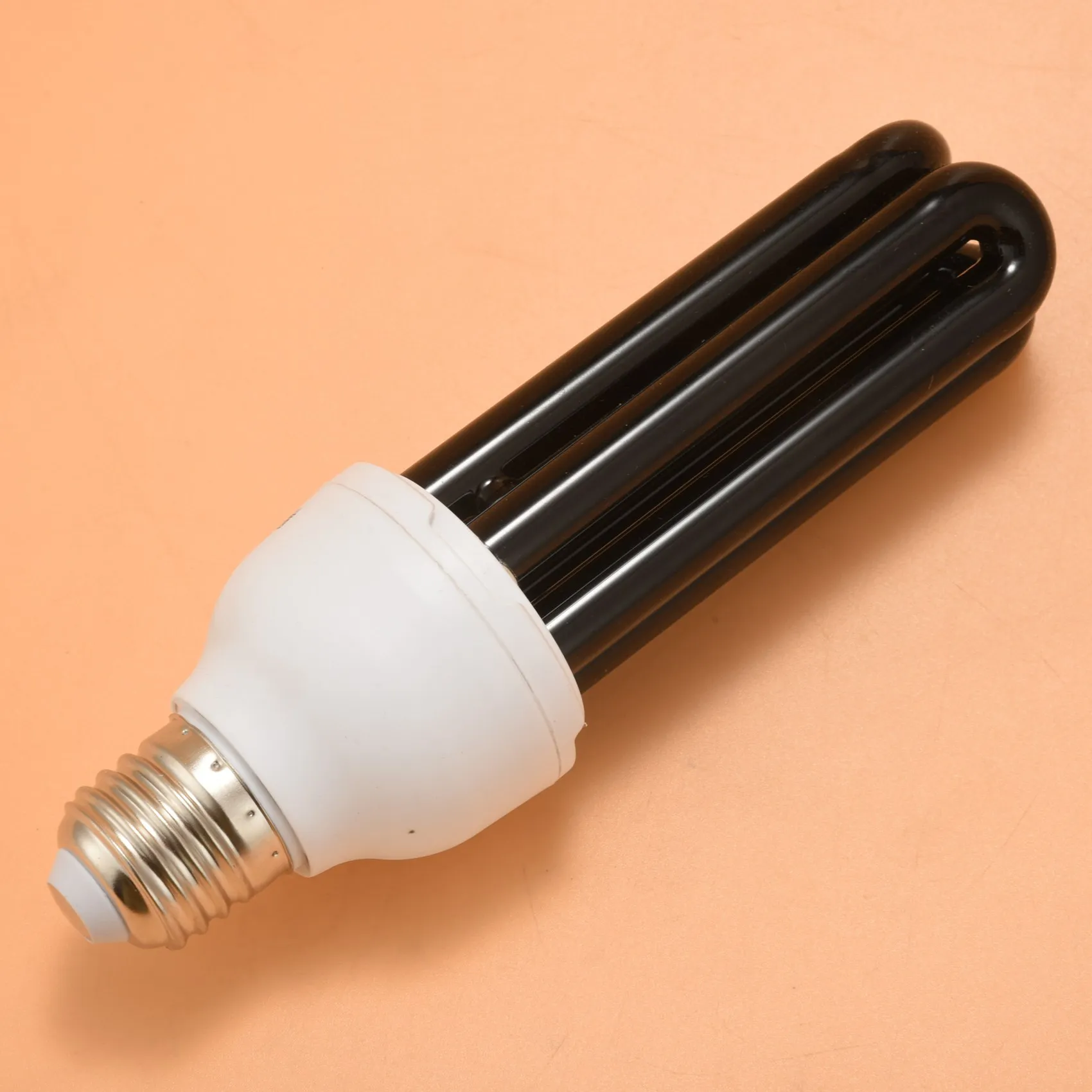 Bombilla de luz ultravioleta fluorescente, lámpara CFL E27, 40W, UV, 220V, forma: recta, voltaje de potencia: 40W, cc 12V