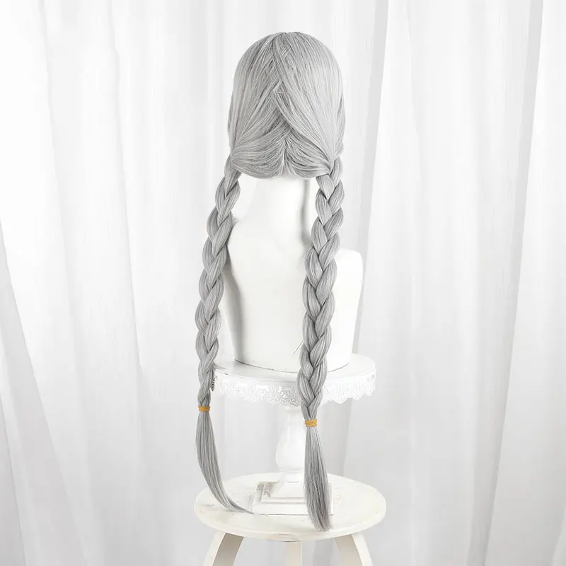 애니메이션 동물원 경찰관 주디 홉스 코스프레 가발 회색 머리 긴 머리띠 동물 토끼 귀 머리띠 여성용 할로윈 파티