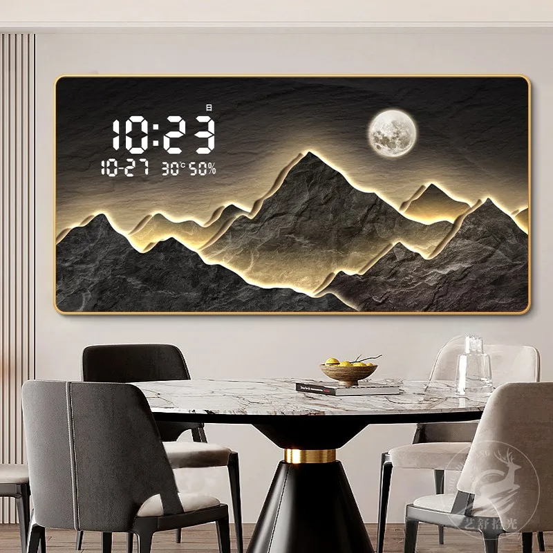 

Modern Bedrooms Wall Clocks Interior Luxury Living Room Restaurant Wall Watch Design Silent Relogio De Parede Home Decoration