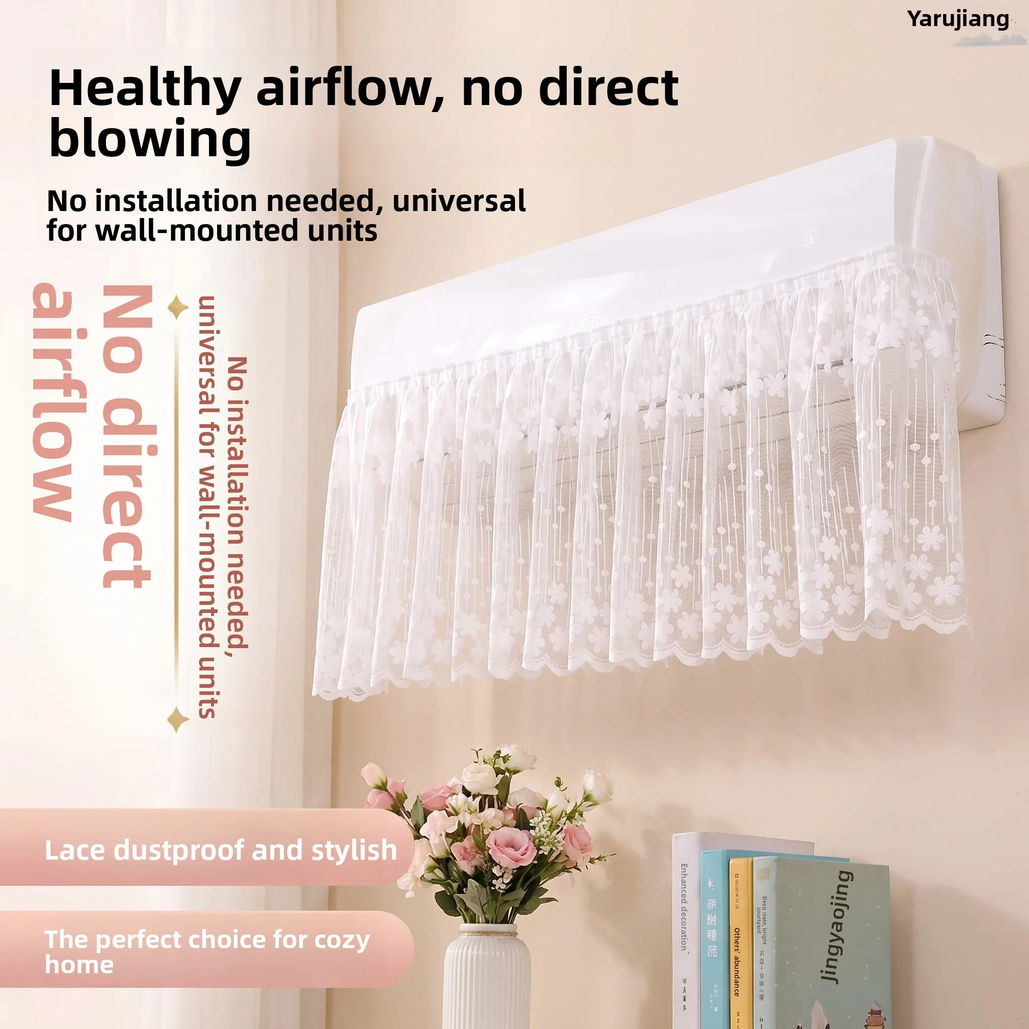 

Universal Hanging Style Air Conditioner Windshield Baby Protection Curtain Japanese Style PVC Material Maternity Room Windproof