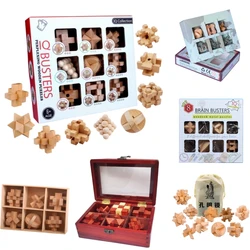 Puzzle di sblocco in legno rompicapo Kong Ming LuBan Lock giocattolo di decodifica per adulti gioco di assemblaggio Puzzle per bambini giocattoli