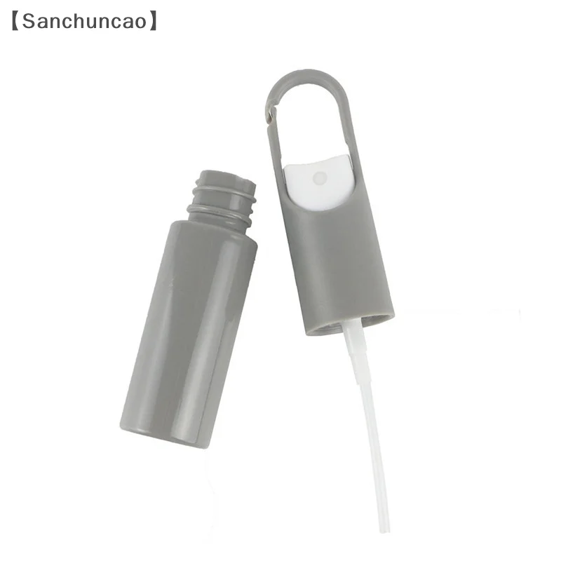 20ml Mini Przenośny Wielokrotnego Użytku Perfumowany Antybakteryjny Do Dłoni Alkoholowy Haczyk Przenośna Butelka z Pompką Rozpylającą Pusty Pojemnik na Perfumy