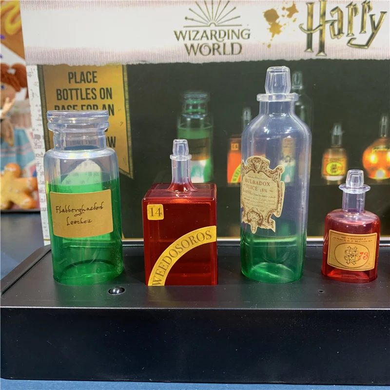 Harry Potter Potion Bottle Desktop Decorative Light Voice Controlled Led Color Light Collectibles Atmosphere Kids Toys Xmas Gift