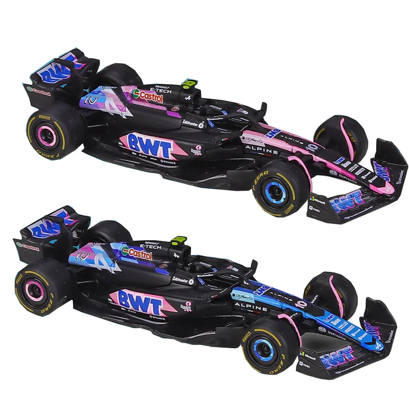 Bburago 1:43 BWT Alpine 2024 A524 #10 #31 F1 Racing Formula Car Static Simulation Diecast Alloy Model Car