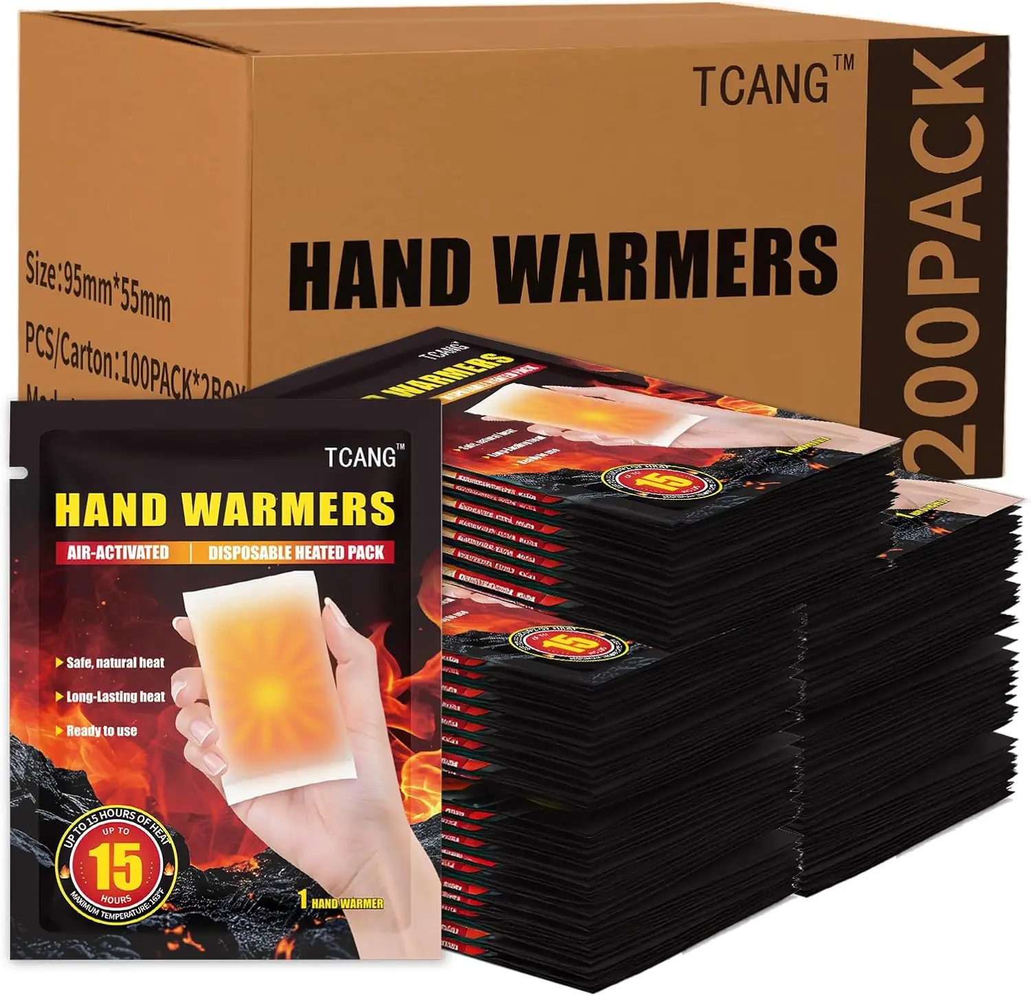 

Одноразовые грелки для рук - 15 часов тепла, полностью натуральные, без запаха, для активного отдыха на природе