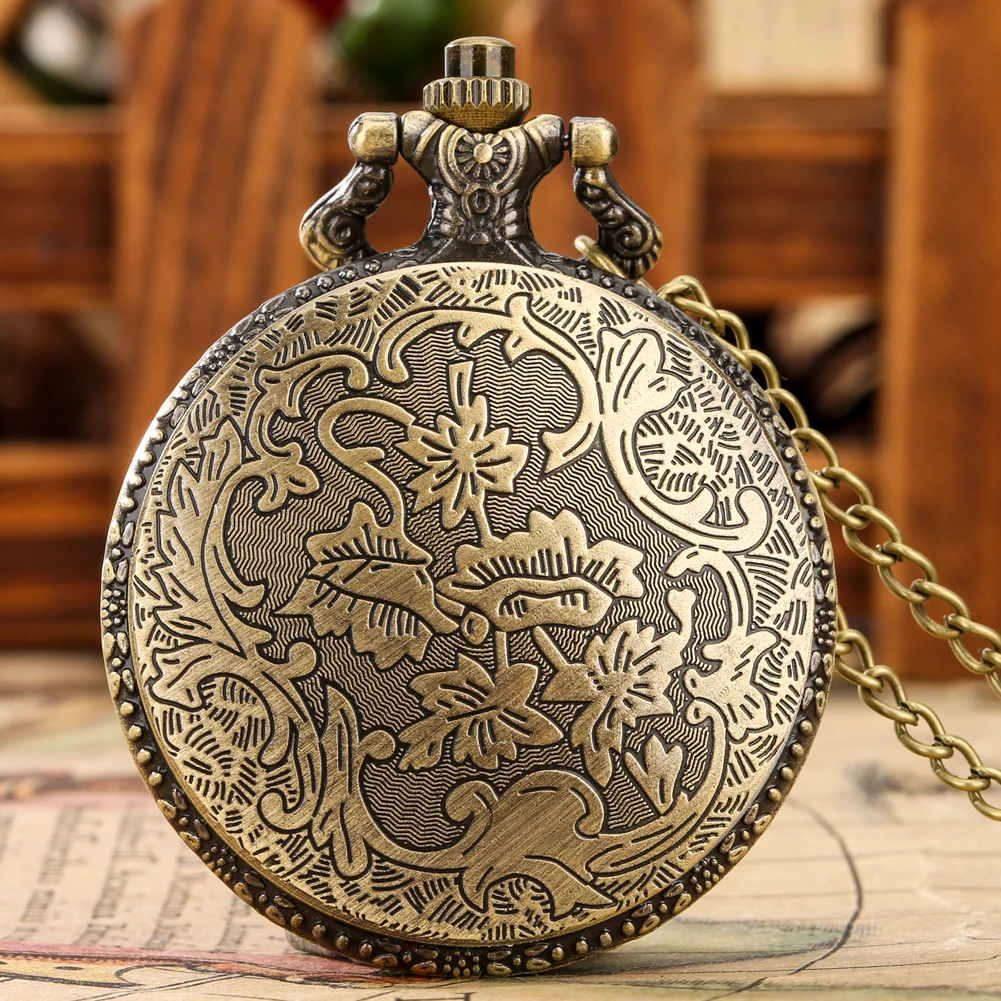 High Quality Drop Glue Owl Pocket Watch Full Hunter Quartz Necklace Lovely Animal Watch Antique Pendant Antique Clock FOB Gifts