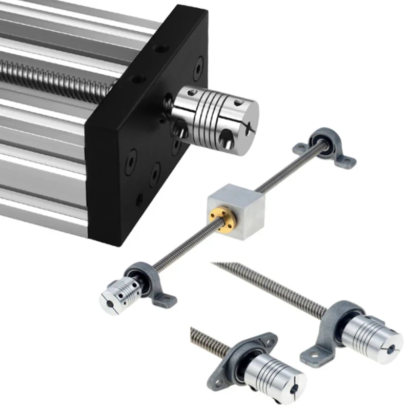 RS-Kupplung, Aluminiumlegierung, elastische Graviermaschine, Wicklung, 3D-Drucker-Teile, Zubehör, Schrittmotor-Koppler, RS-15X20 – Detail 9