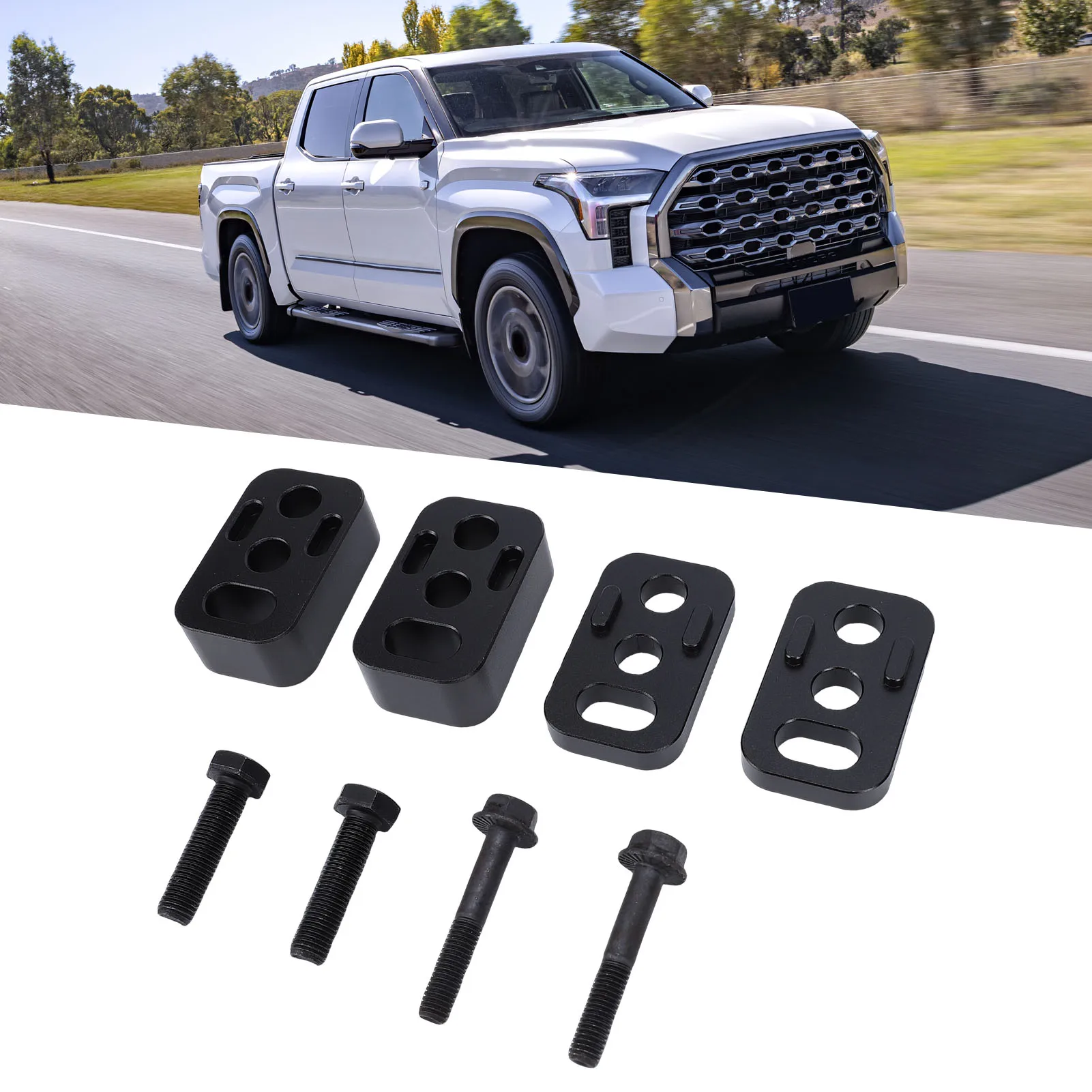 Front Seat Spacer Block Kit Aluminum Alloy Seat Recline Lift Kit Replacement for   3rd Gen 2022-2025
