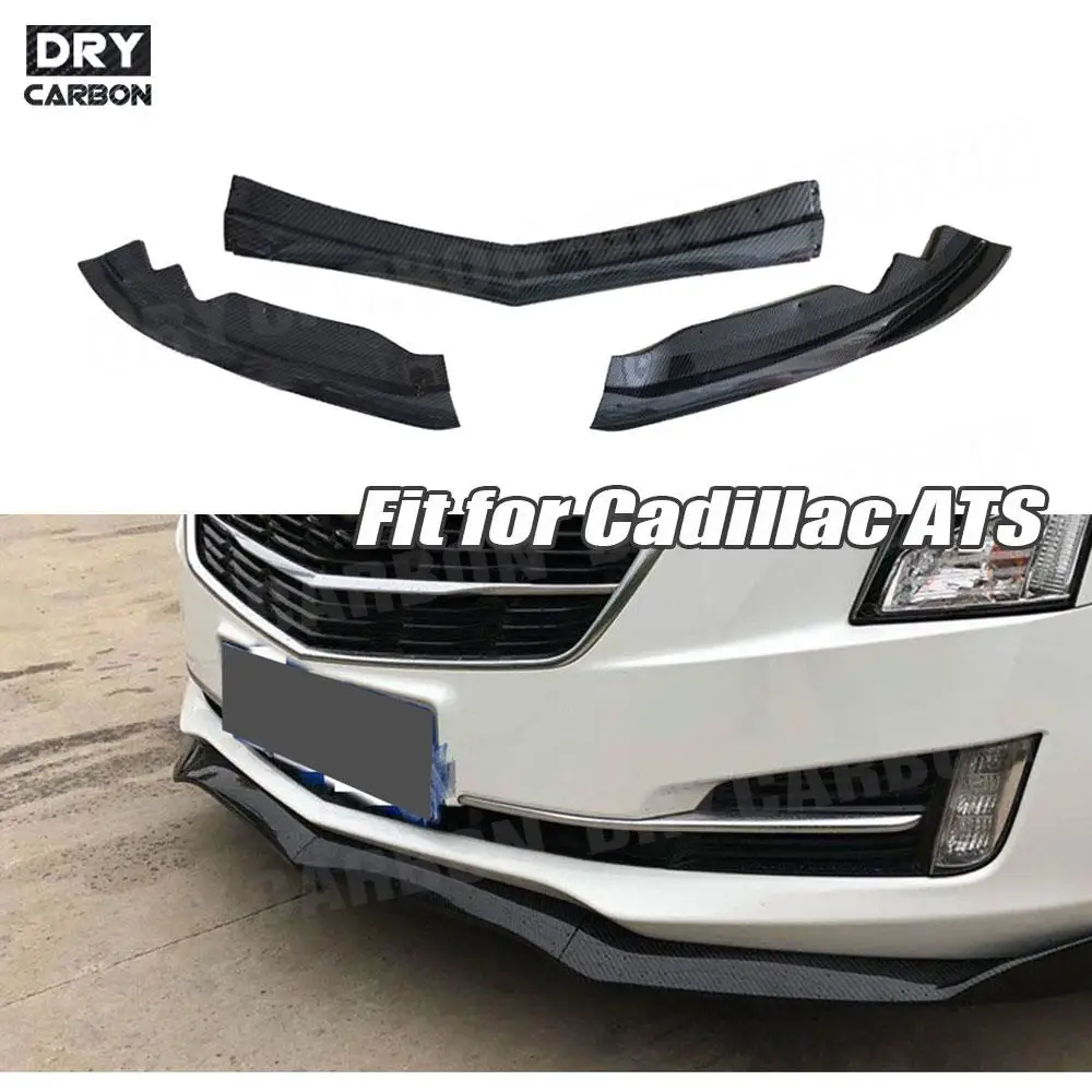 

ABS Front Lip Spoiler for Cadillac ATS 2015 2016 2017 2018 Black Front Bumper Chin ExteriorCar Styling Bodykits Accessories