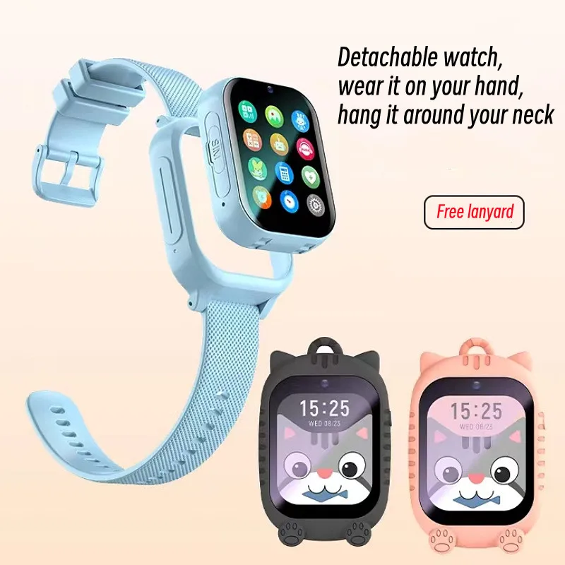 Reloj inteligente 4g con tarjeta SIM para niño y niña, dispositivo con foto, Wifi, posicionamiento, videollamada HD, rastreador de Sos, regalo de