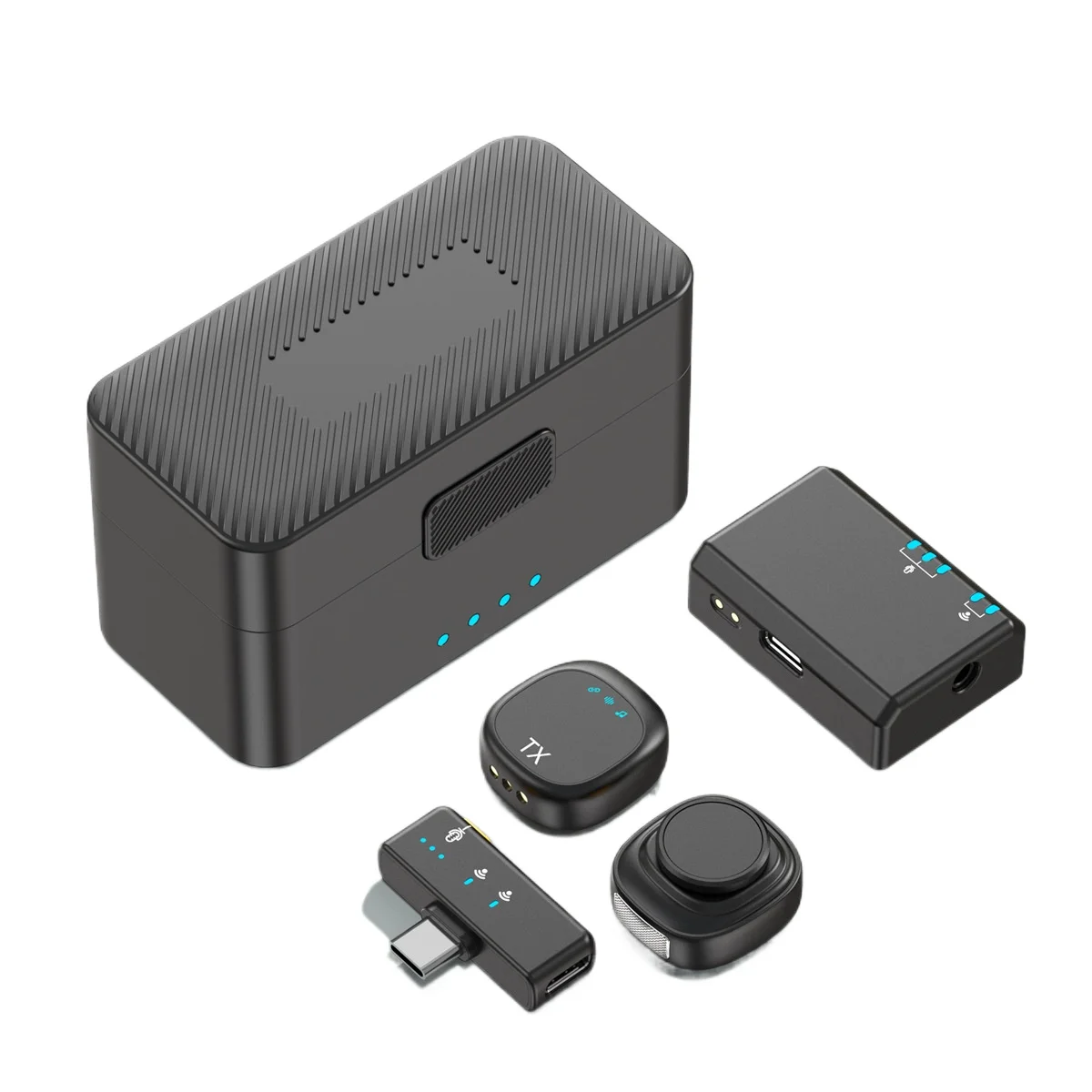 Magnetic wireless lapel microphone, camera model, dedicated for live streaming and recording
