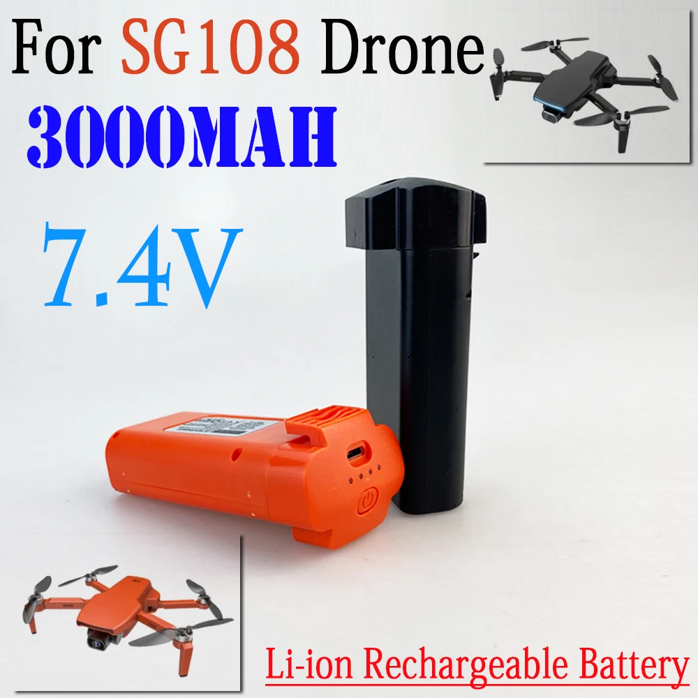 

For SG108 SG-108 Rechargeable Battery 7.4V 3000mAh Lipo Battery For SG108 SG-108 Drone RC Quadcopter Spare Parts