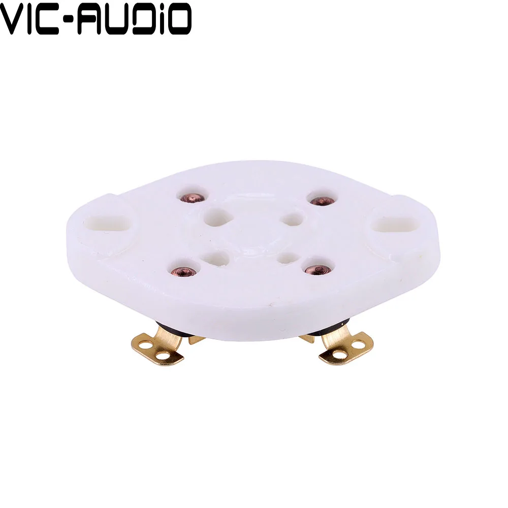 1 шт. 4-контактный U4A керамический ламповый разъем для 274A 5U4G 300B 2A3 811 572B 45 71A аудио Hi-Fi винтажный усилитель DIY панель крепление на шасси