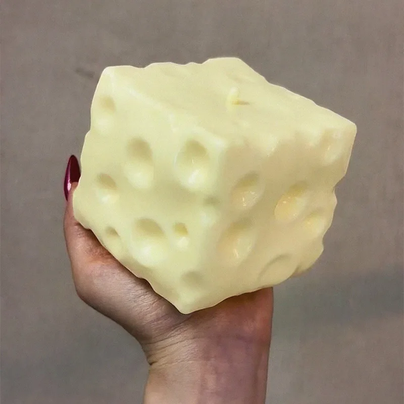 Pelota Antiestrés de Queso de 6 cm, Pelota de Queso Grande Moldeable, Juguete Sensorial Antiestrés, Regalo de Año Nuevo