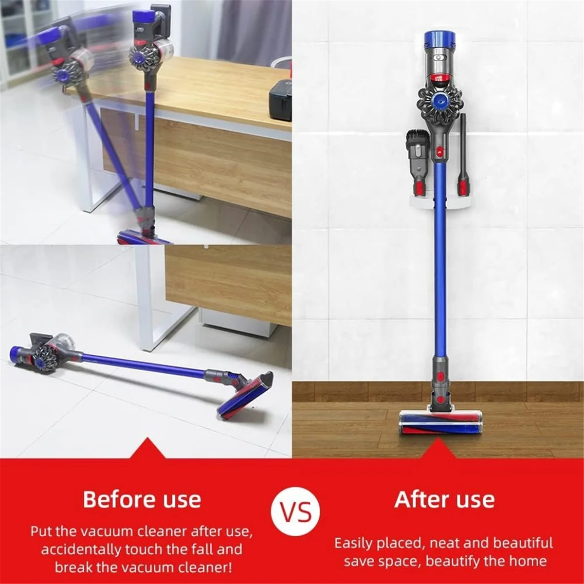 Staffa per montaggio a parete per aspirapolvere Supporto universale per aspirapolvere per V8 V7 V6////