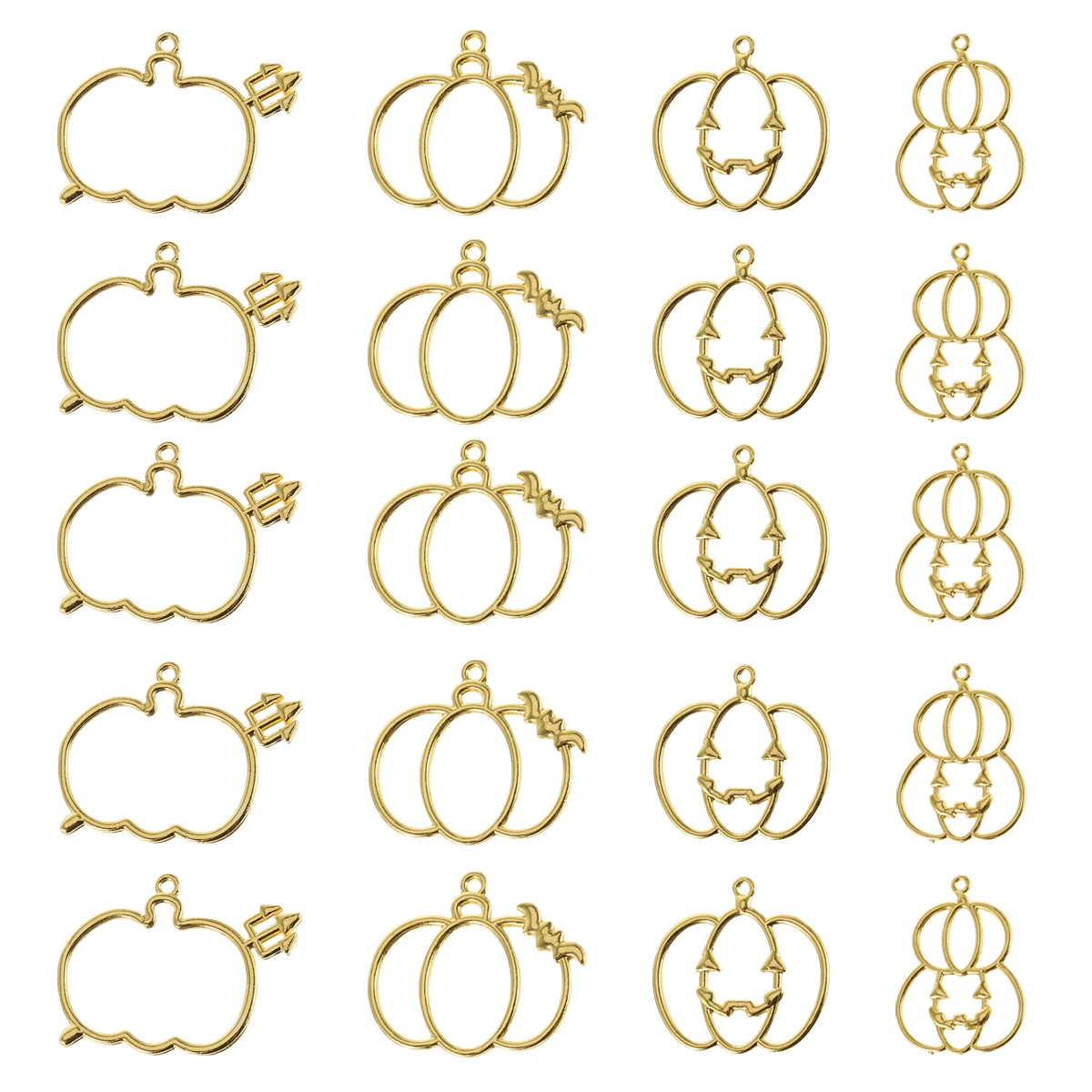 

Epoxy Frame Diy Bezels Casting Blank Resin Craft Pendant Earring Jewelry Making Pumpkin Shape Zinc Alloy Metal Plated