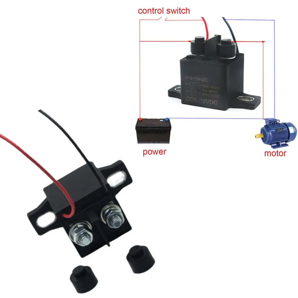

Automotive DC Relay Module High Voltage Electromagnetic Relay DC12V/DC24V/DC36V/DC48V/DC60V/DC72V Motor Load 150A Contactor