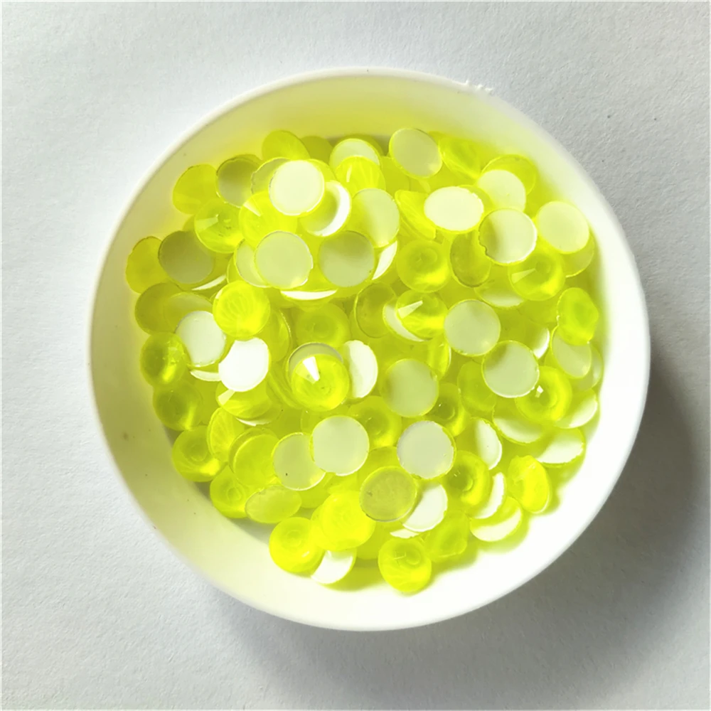 All Size Noctilucent Neon Rhinestones Flatback Glass Non Hot Fix Rhinestone Fluorescence Glitter Stone Nail Art Decorations