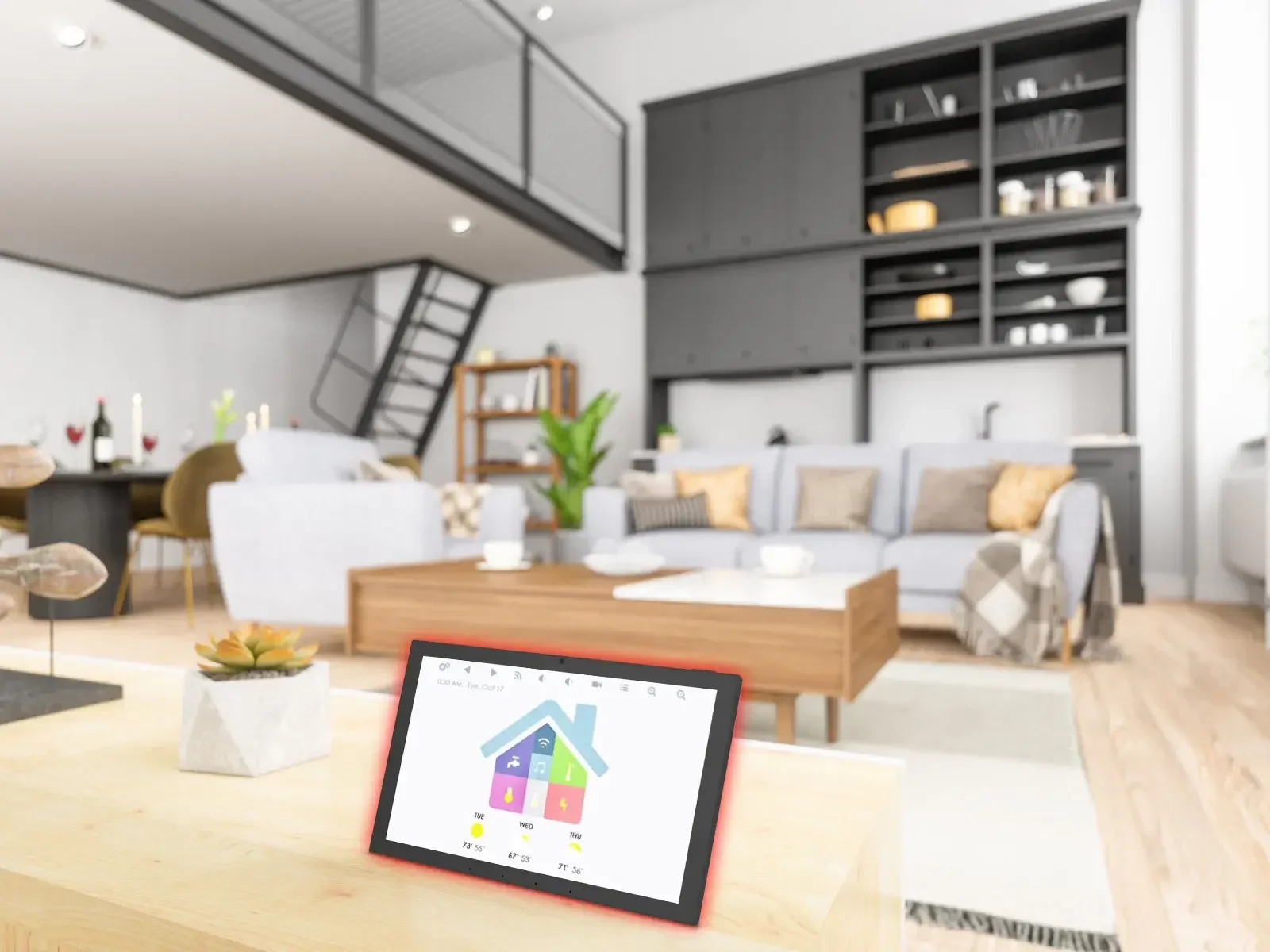 Smart Home Matter Thread Wifi 10.1 15.6 Inch Wall Mounting Android Display Relay RJ45 Automation Device Control Tablet Panel