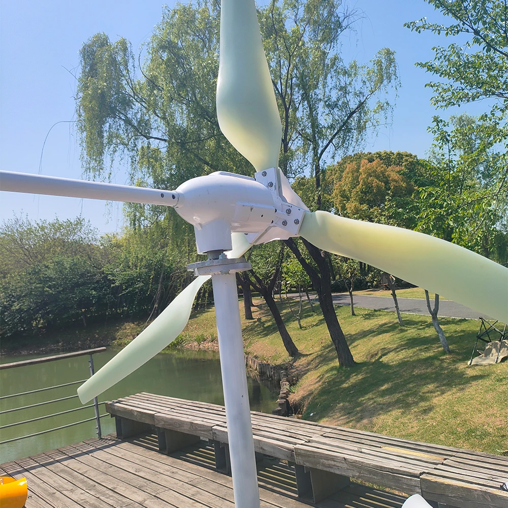 

CE Generator 10KW Wind Turbine Vertical Axis Maglev Plant High Voltage 10000w 24V 48V With Hybrid Charge Controller For Home Use
