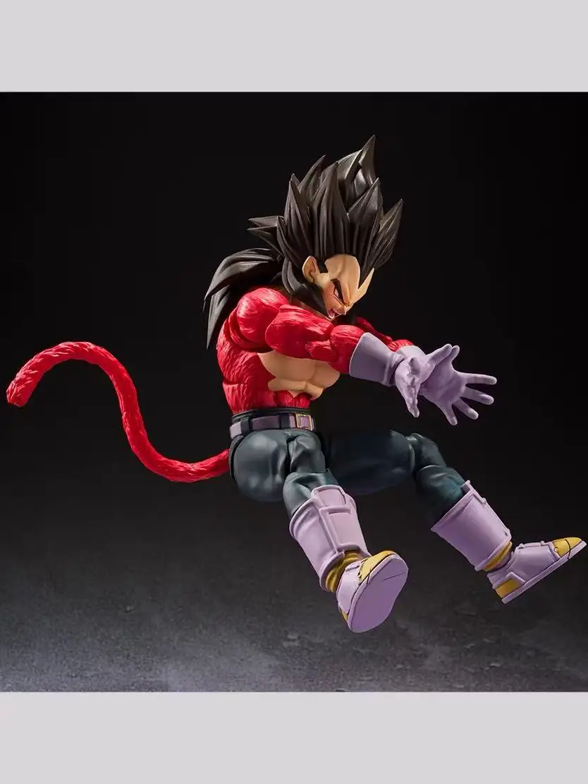 SH Figuarts Dragon Ball SHF GT Super Saiyan 4 Vegeta Goku Figura SSj4 Decoración de modelos coleccionables