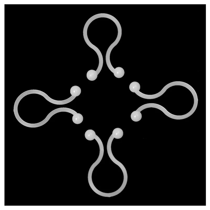 

FORW-White Nylon Round Tips Twist Lock Cable Tie 200 Pcs