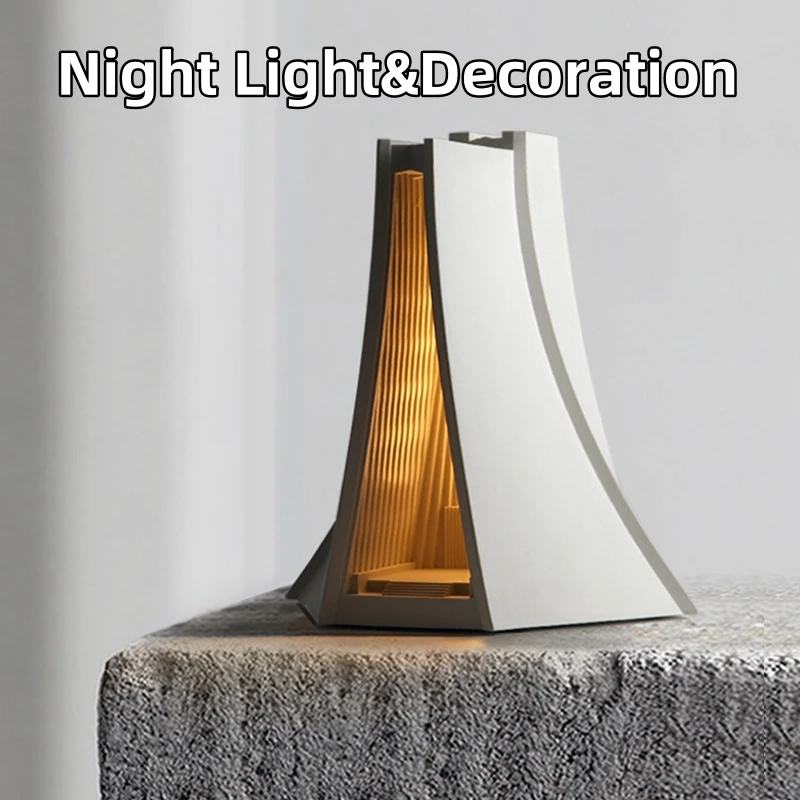 Imagem -02 - Luce Capela Estilo Led Night Light Desk Lumps Desktop Light Kids Room Cabeceira Quarto Decoração de Casa Feriado Presentes de Casamento a