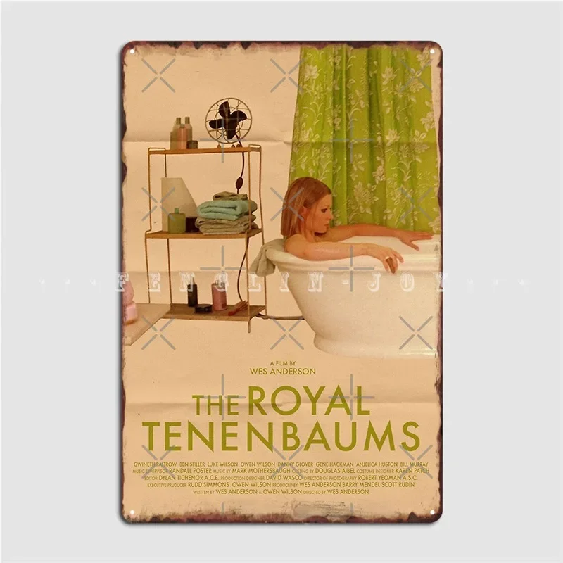 The Royal Tenenbaums Film Alt-Poster Metal Sign Cinema Living Room Bar Cave Customize Painting Décor Tin Sign Posters