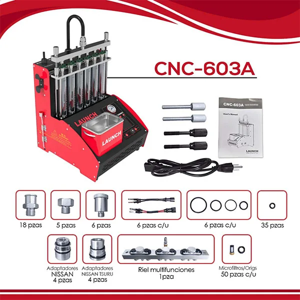 Launch CNC603C/CNC603A Injector Cleaner & Tester machine