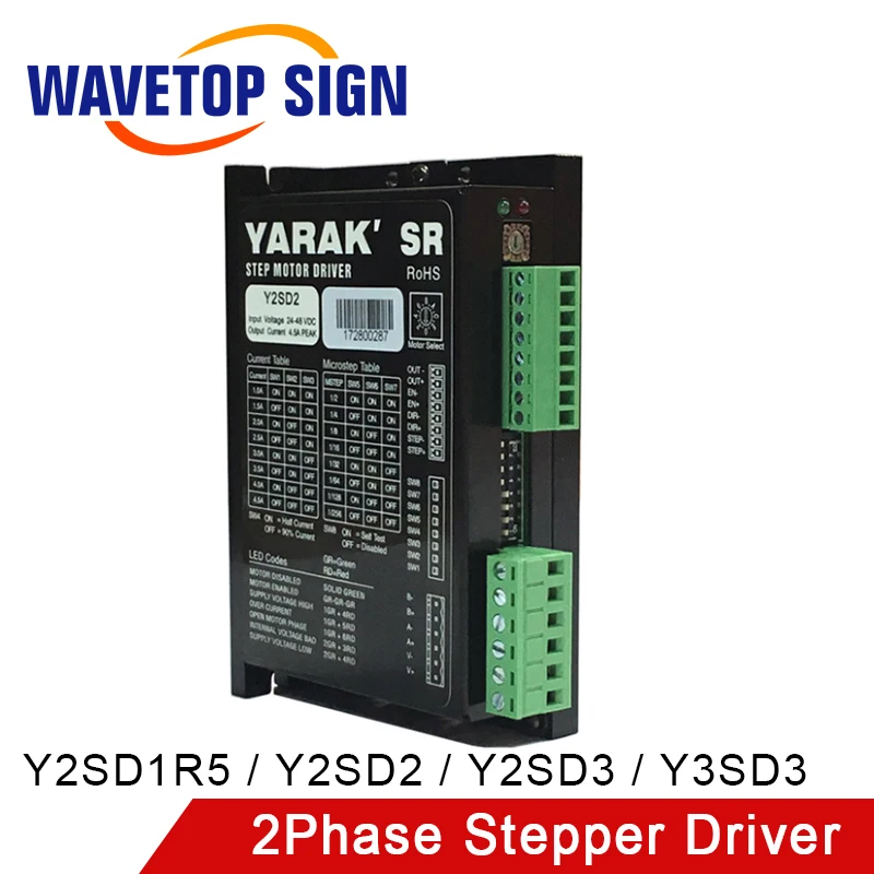 Yueming 2Phase3Phase Stepper Motor Driver Y2SD1R5 Y2SD2 Y2SD3 Y3SD3 Y2S3060-M Input Voltage 24-80VDC Adaptation Motor NAME 17-52