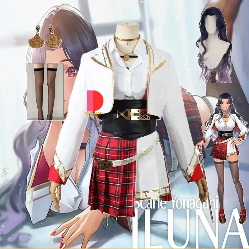 

DY2025Vtuber ILUNA Scarle Yonaguni Эксклюзивный дизайн Косплей Костюм Cos Game Аниме Вечеринка Униформа Хэллоуин Вечеринка Essential Clothi