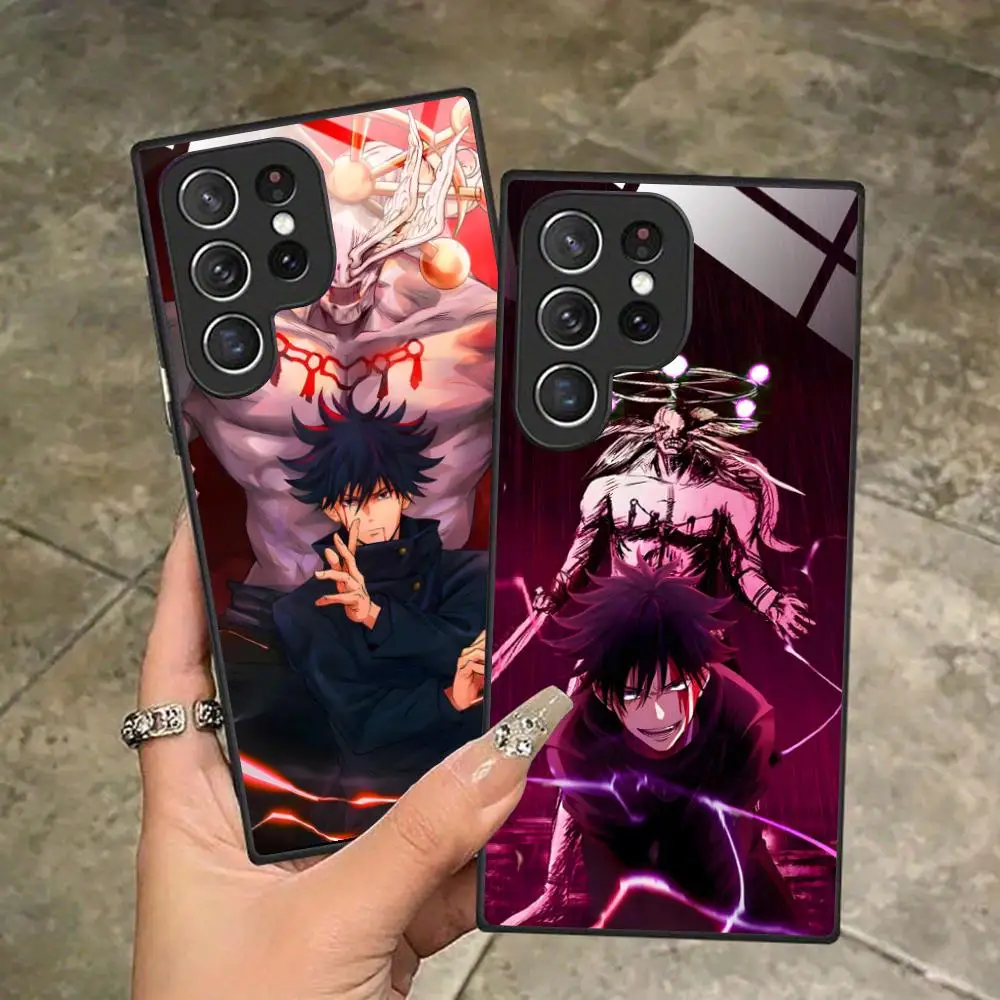 JJK Megumi Phone Case for Samsung Galaxy S26 S25 S24 S23 S22 S21 S20 Note20 Plus FE Ultra Glass Protective Cover