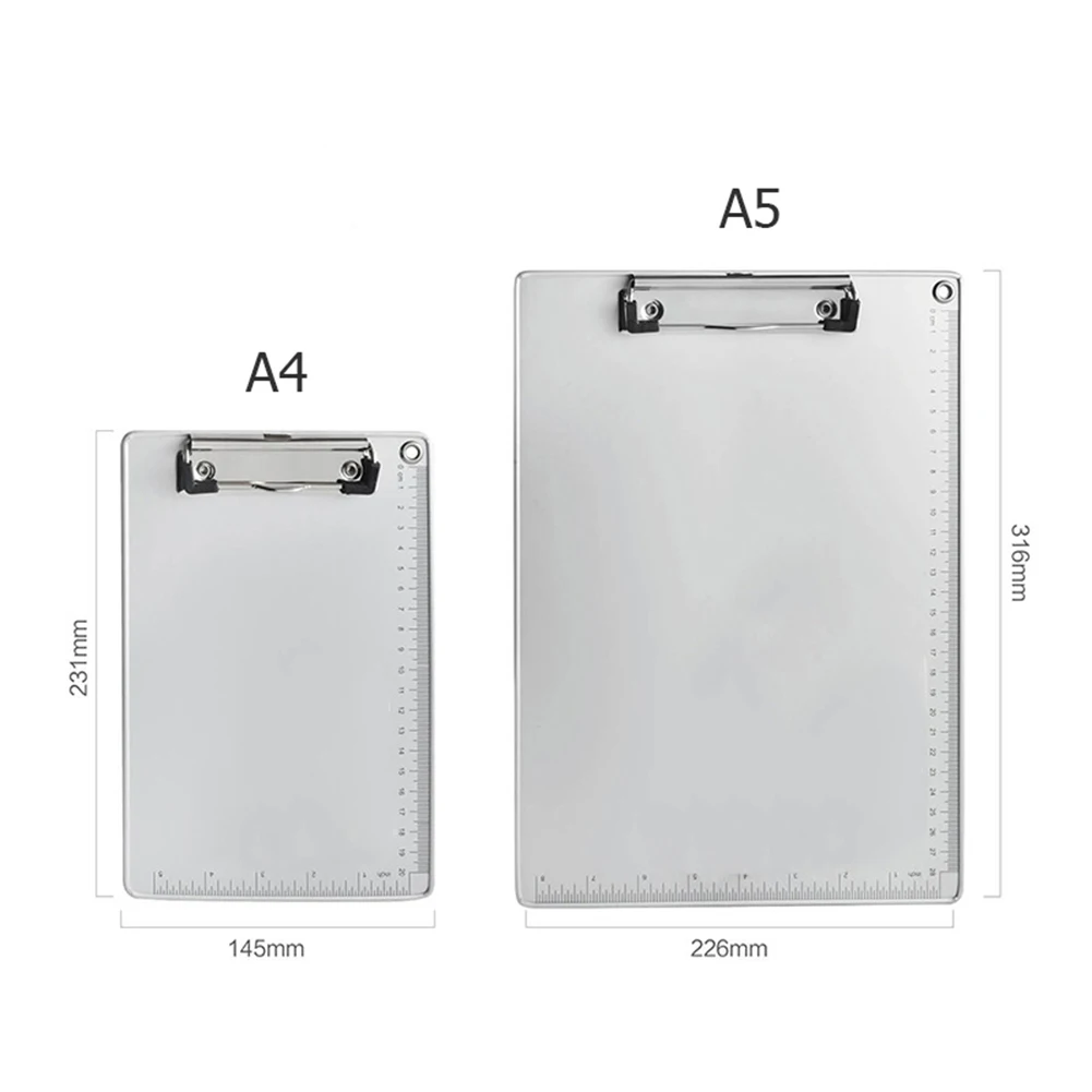 アルミニウム合金a4/a5ペーパークリップボードフォルダーライティングボードクリップライティングパッドファイルドキュメントフォルダースクールオフィスステーショナリー