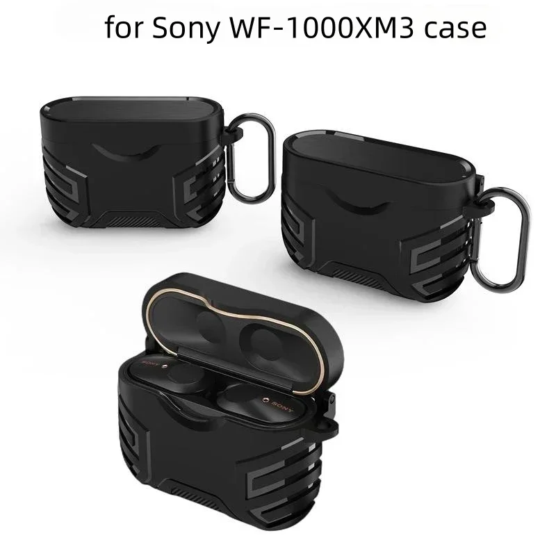 Earphone Protective Cover Suitable for Sony WF-1000XM3 Shockproof Case DurableDrop Proof Body Protect Case With Keychain