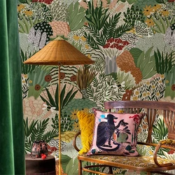 custom American plant TV background wallpaper living room bedroom bedside mural restaurant entrance wall paper Home decoration
