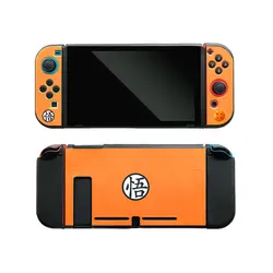 Orange Goku Case For Nintendo Switch Oled Game Console Joy Con Controller Shell Soft Silicone Protective Cover Accessories