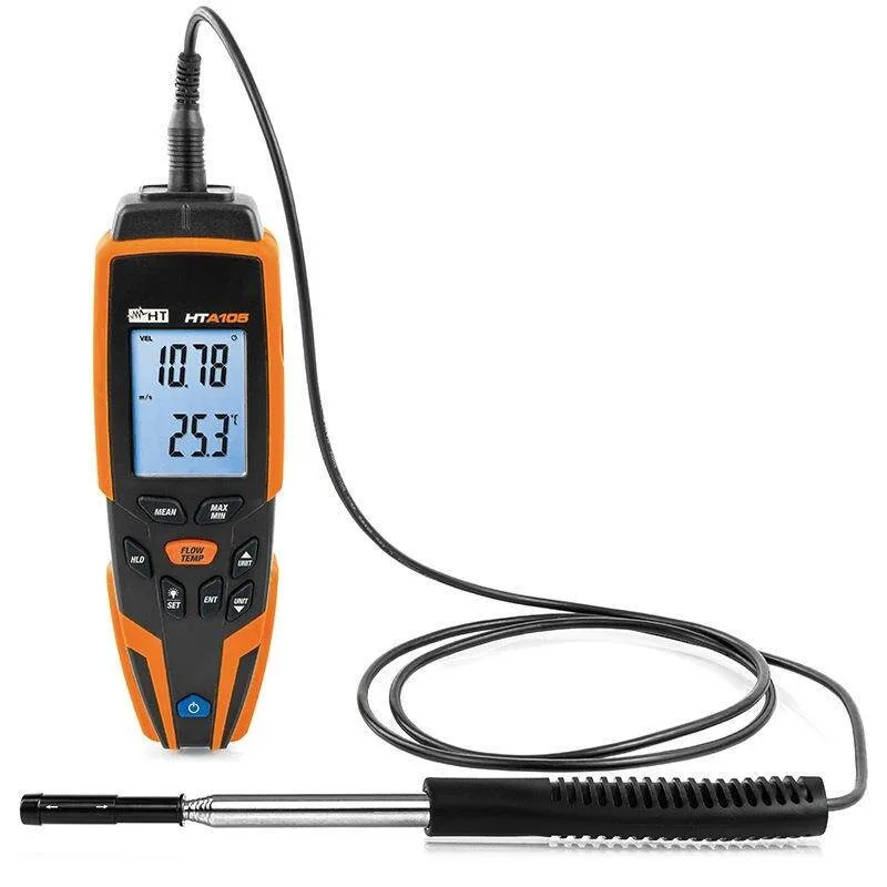 Digital anemometer, temperature and humidity wind speed measurement HTA105
