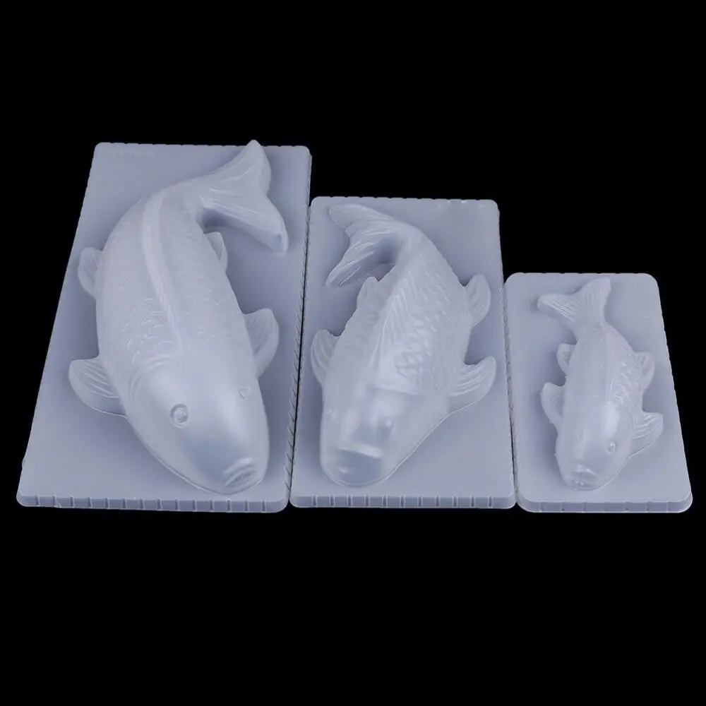 Handmade 3D Koi Fish Shape Pudding Molds Cake Chocolate Jelly Mould Rice Mold Silicone Mold Sugarcraft Mold