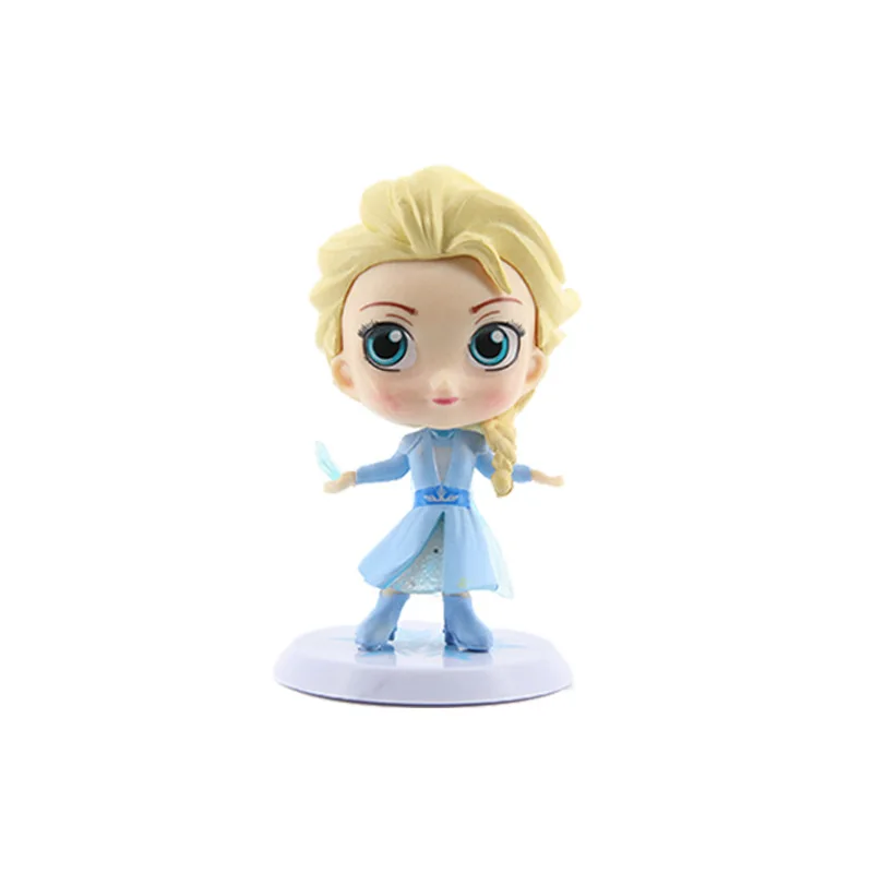 4pcs Disney Frozen Princess PVC Action Figures Room Scene Decoration Accessories Toys Kawaii Anna Elsa Doll Kids Birthday Gift