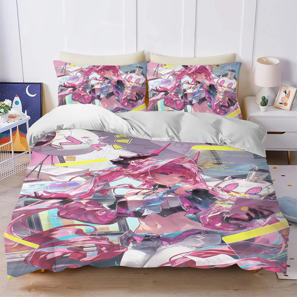 A-Arknights Endfield Yvonne Duvet Cover Set Home Style Bedding Soft Laundry Cotton Bed 3 Piece Set Student Dormitory Gift