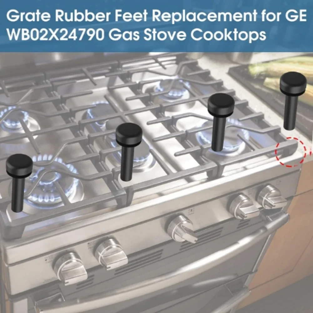 

Gas Stove Bumper Rubber Feet WB02X24790 Stove Grate Rubber Feet Replacement For GE Gas Stove Grate Foot Cookware Parts