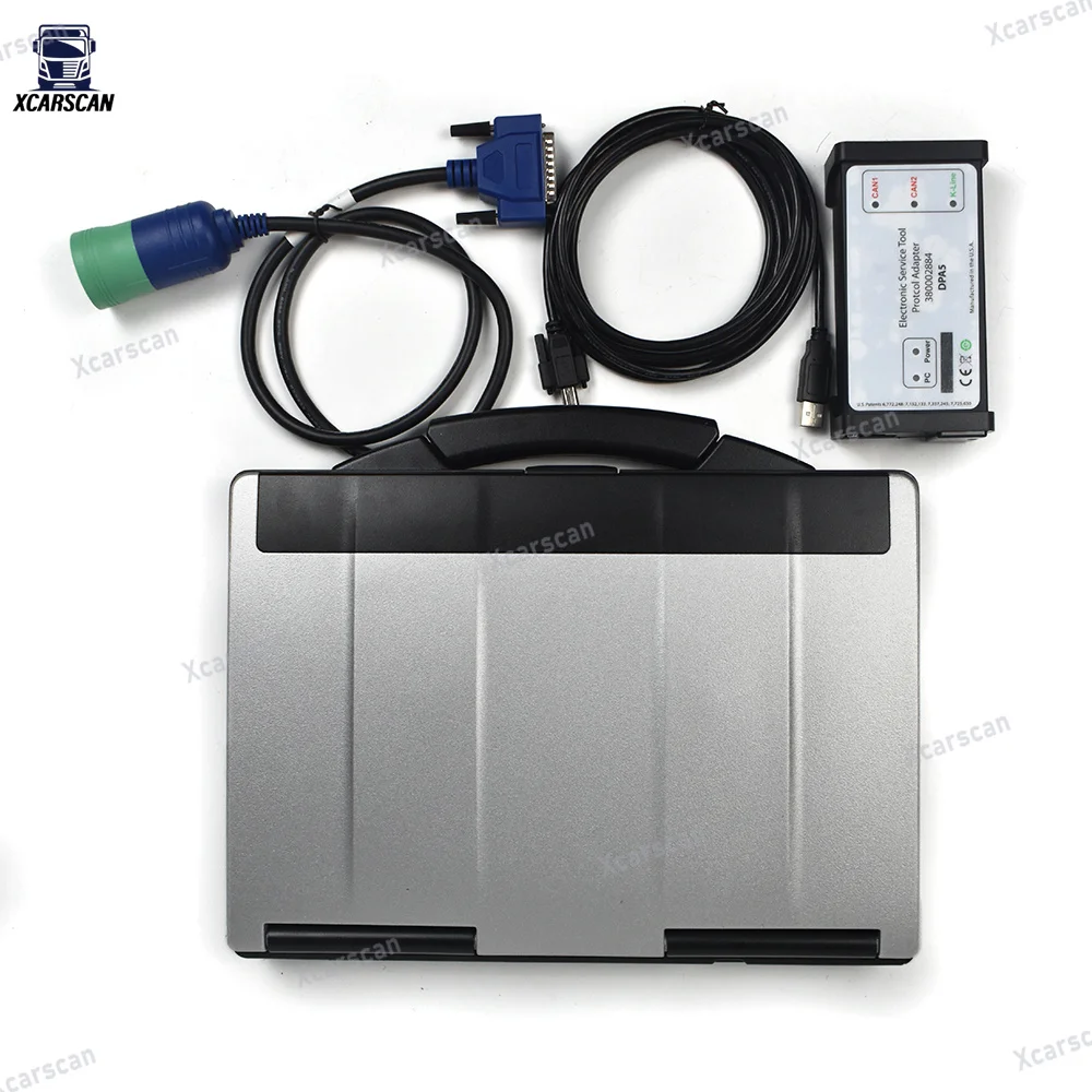CF53 laptop 380002884 Protcol Adapter DPA5 Diagnostic Kit Electronic Service Tool Diesel Engine Electronic Service Diagnostic