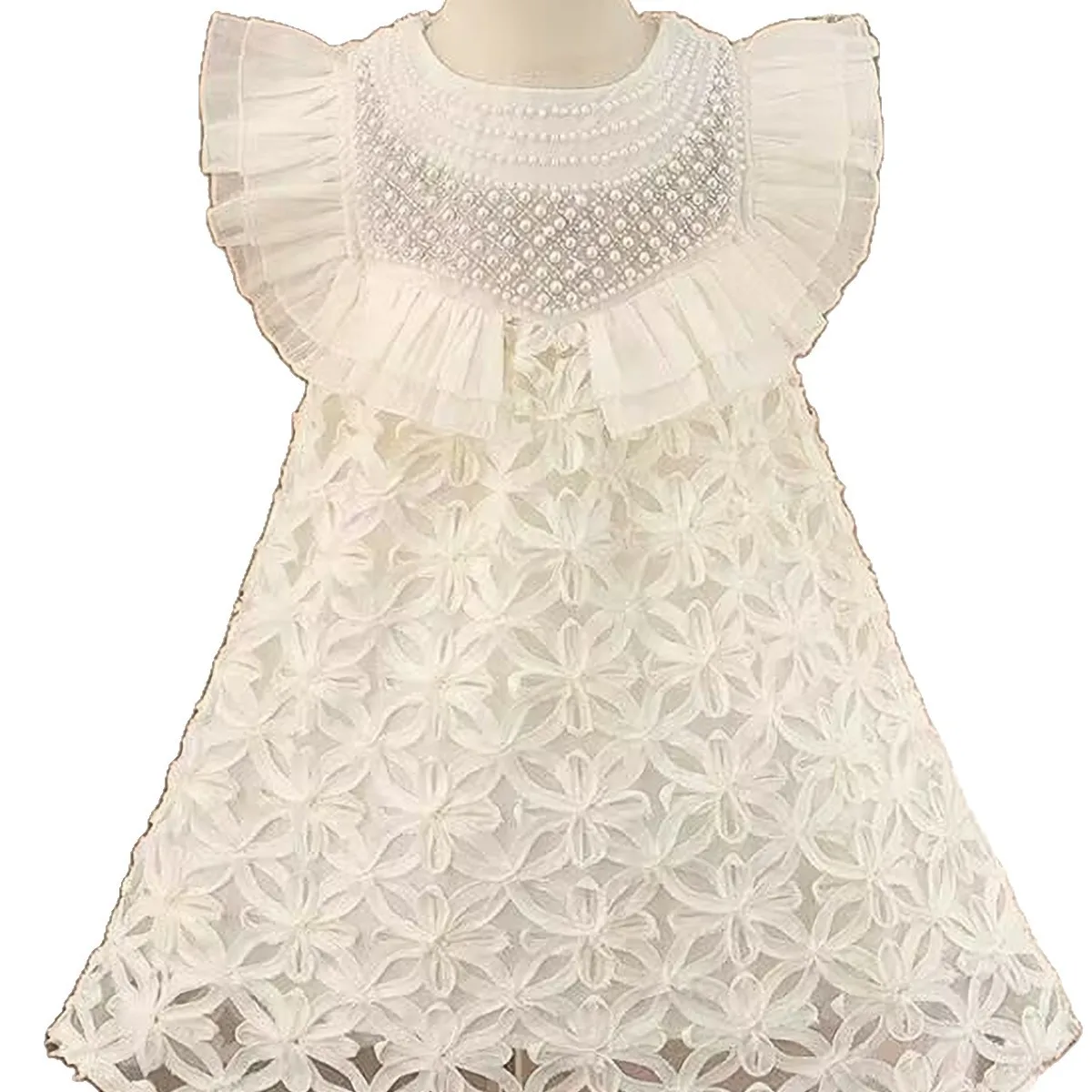 Summer Kids 1-9Y Girls Sleeveless Vest Dress, Stylish Cute Princess Party Dress For Little Girls for 90-150cm
