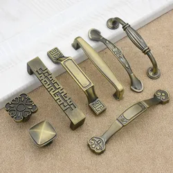 128/96/64mm Bronze Door Knobs Kitchen Cabinet Handles Furniture Handles Cupboard Handles  Antique Knobs Vintage Metal