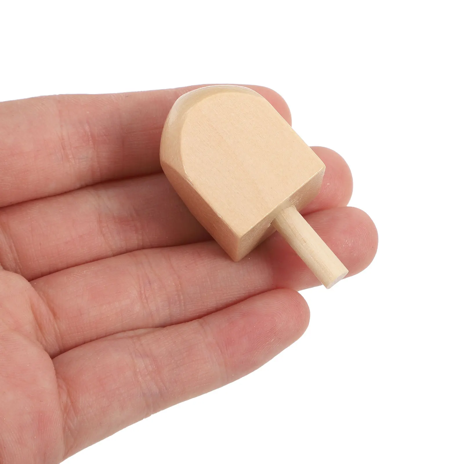 10pcs Hanukkah Wooden Dreidels Blank Unfinished Dreidels For Party Diy Projects Crafts Family Party Supplies Spinning Tops