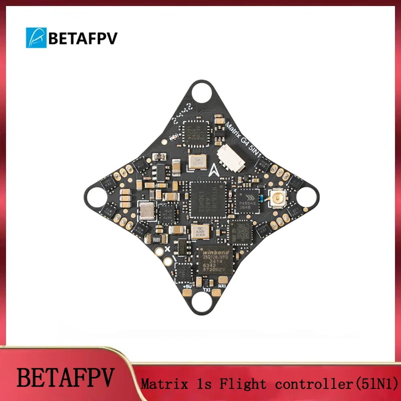 

BETAFPV Matrix 1S 5IN1 AIO FC: бесщеточный контроллер полета + 2,4G ELRS + 400 МВт VTX — для квадрокоптера Meteor75 Pro Whoop