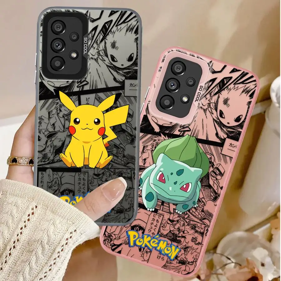 อะนิเมะร้อน Pokemon สําหรับ Samsung Galaxy A56 A55 5G A52 A54 A53 A36 A35 A26 A25 A24 A16 A15 A14 A34 A33 A32 ฝาครอบโทรศัพท์