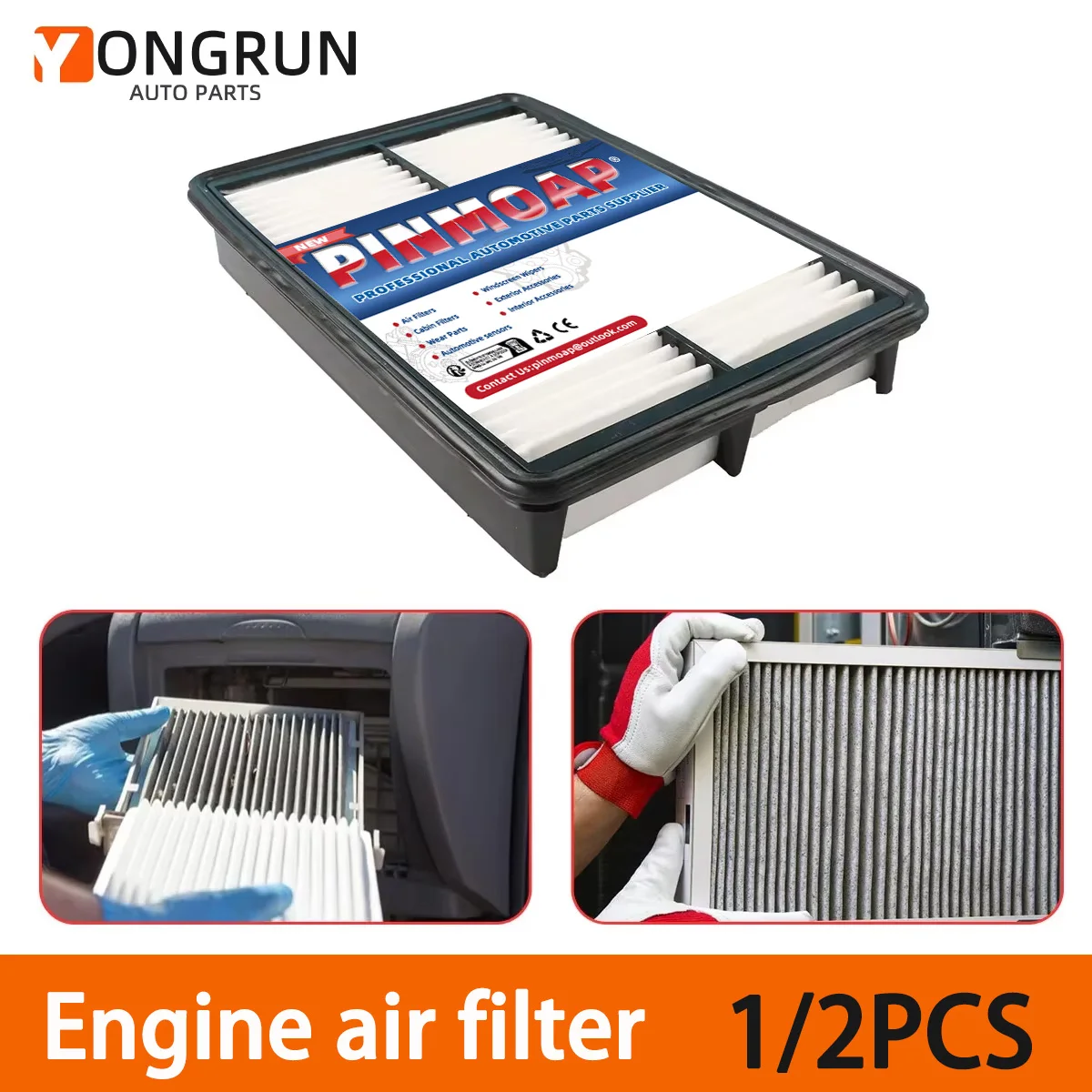 

YONGRUN Engine Replacement Engine Air Filter Is Only Applicable To Mazda/Skyactiv Peo7-13-3a0 Cap26280 Mazda3 Sport Cx-5 2013