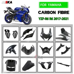 For YAMAHA YZFR6 R6 2017 2019 2020 2021 Motorcycle Accessories Carbon Fiber Retrofit Part Front Fairing Fender Side Panels Cover