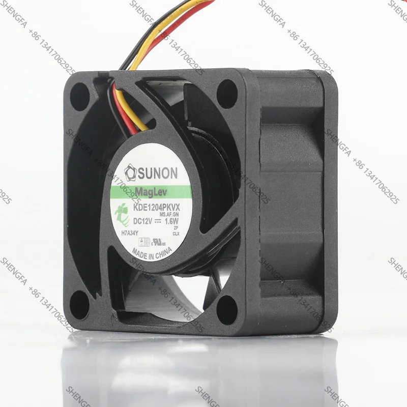 Cooling Fan Sunon 5V 24V 48V DC 12V 1.6W 4020 40X40X20MM 4CM 3-wire AC EC Maglev High air Volume Switch Bearing KDE1204PKVX(MS)